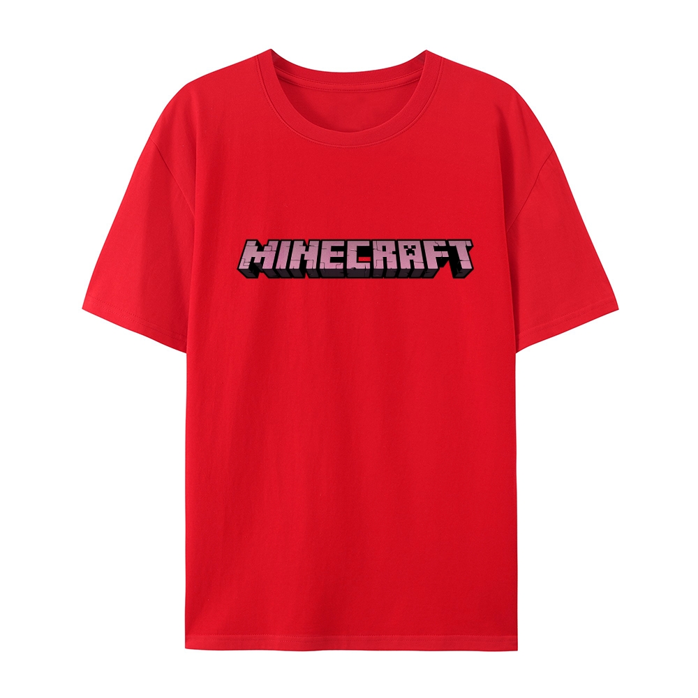 Minecraft Classic Logo Multiple colors cotton graphic T-Shirt