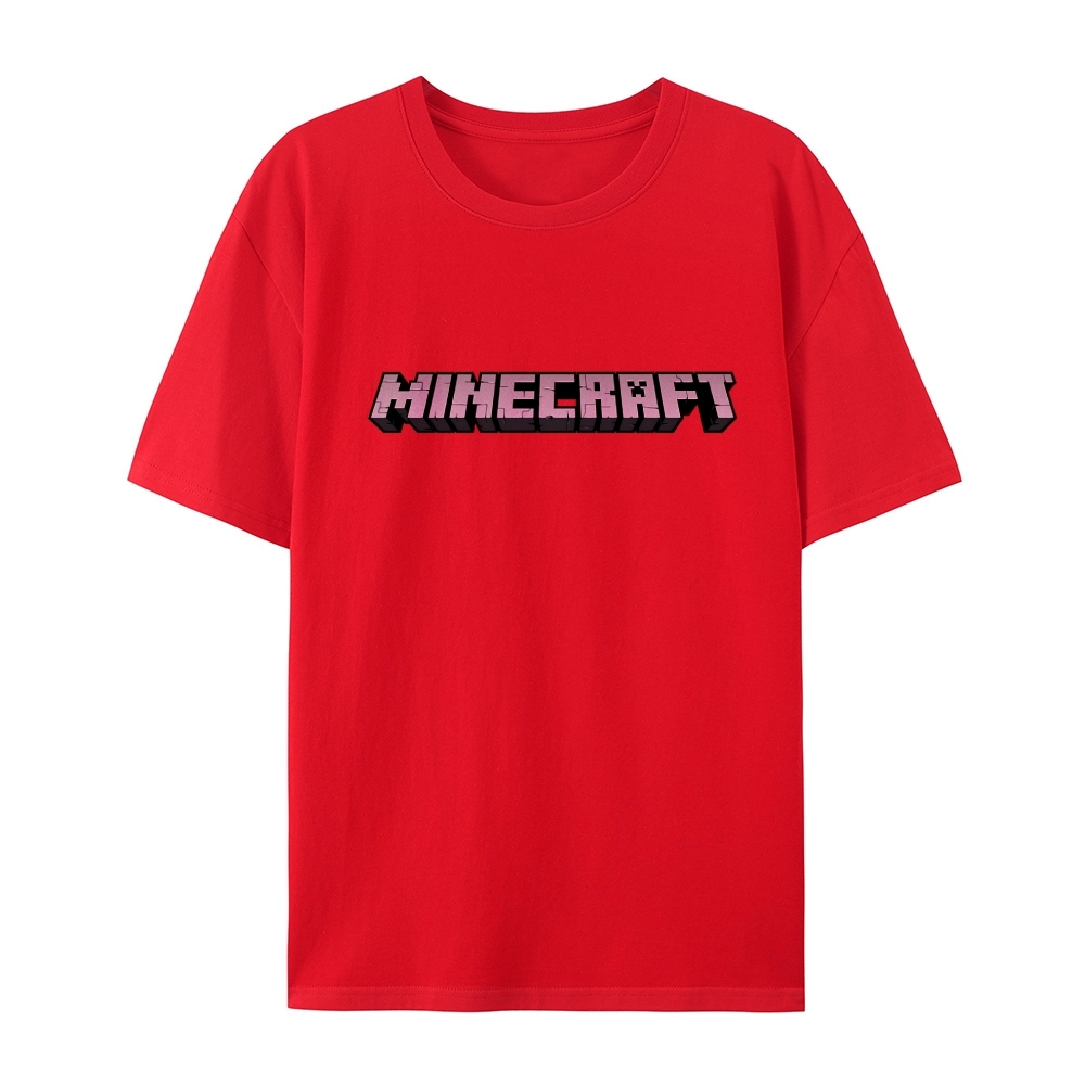 Minecraft Classic Logo Multiple colors cotton graphic T-Shirt