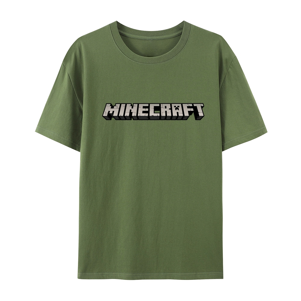 Minecraft Classic Logo Multiple colors cotton graphic T-Shirt