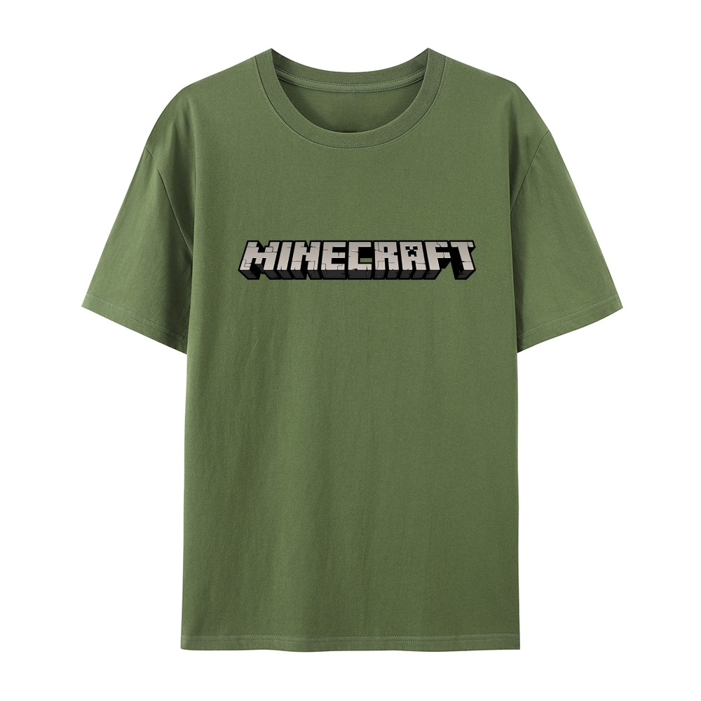 Minecraft Classic Logo Multiple colors cotton graphic T-Shirt