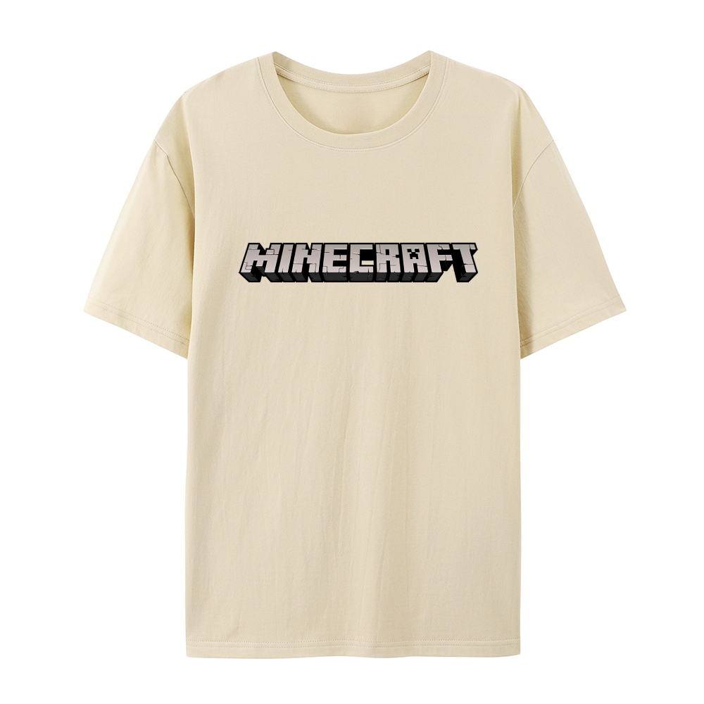 Minecraft Classic Logo Multiple colors cotton graphic T-Shirt