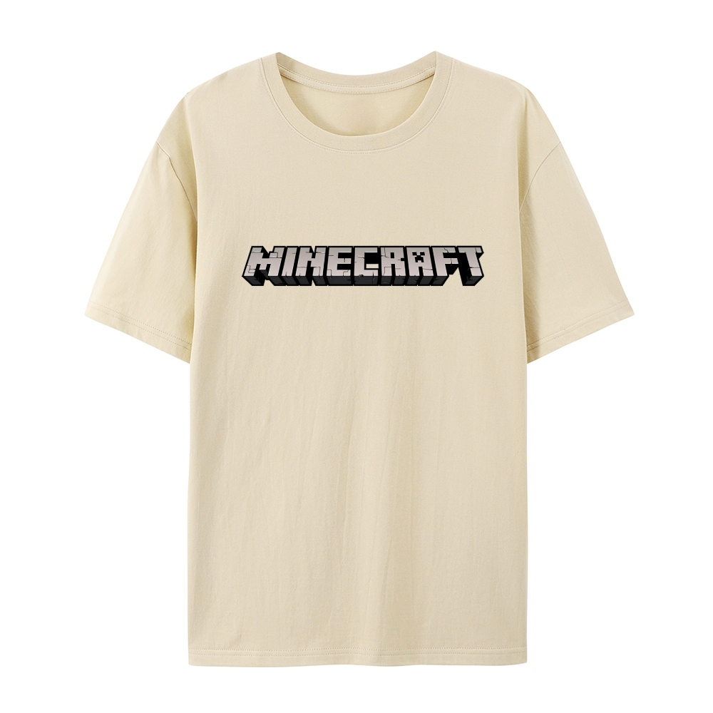 Minecraft Classic Logo Multiple colors cotton graphic T-Shirt