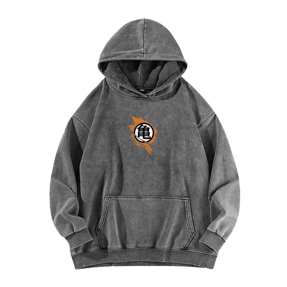 Goku SSJ3 - Dragonball Z Clothing Casual Washed Hoodie