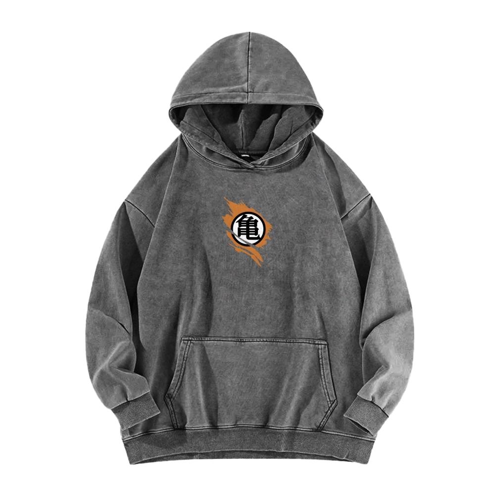 Goku SSJ3 - Dragonball Z Clothing Casual Washed Hoodie