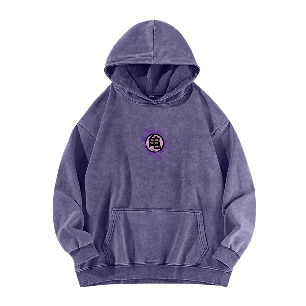Majin Buu Dragon Ball Vintage Unisex Oversize Anime Manga Acid Casual Washed Hoodie