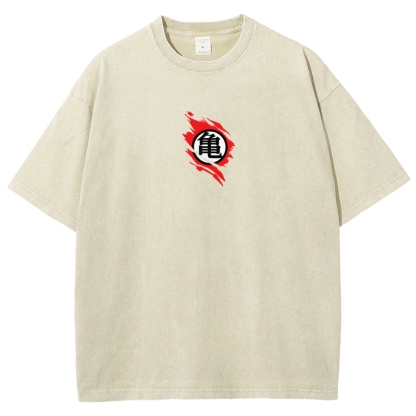 SUPER MASTER ROSHI - Dragon ball Clothing Washed Cotton T-Shirt