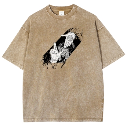 Hellsing Unisex Fit Washed T-Shirt 2509006215