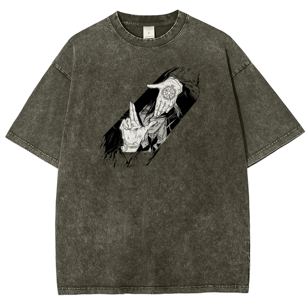 Hellsing Unisex Fit Washed T-Shirt 2509006215