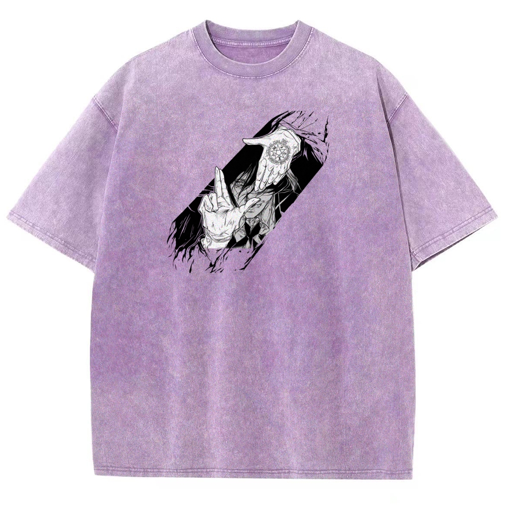 Hellsing Unisex Fit Washed T-Shirt 2509006215