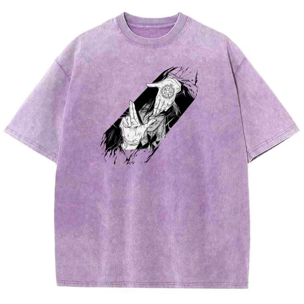 Hellsing Unisex Fit Washed T-Shirt 2509006215