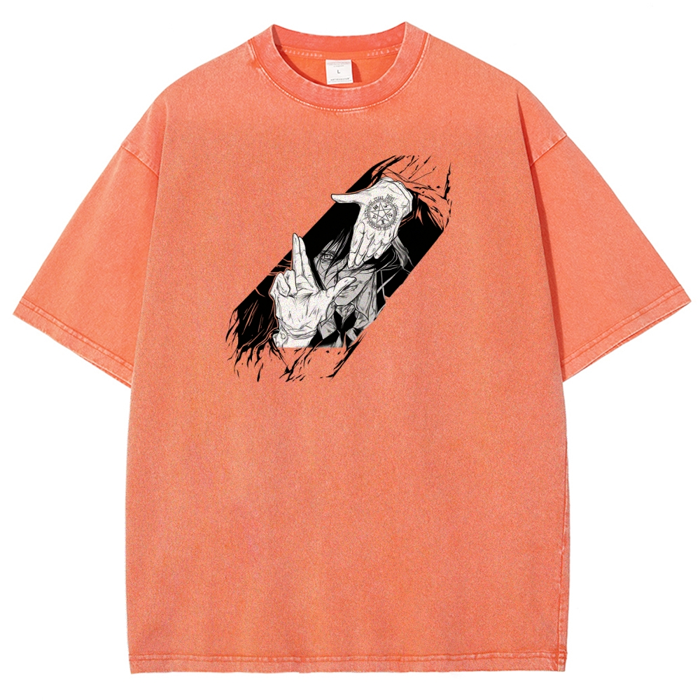 Hellsing Unisex Fit Washed T-Shirt 2509006215