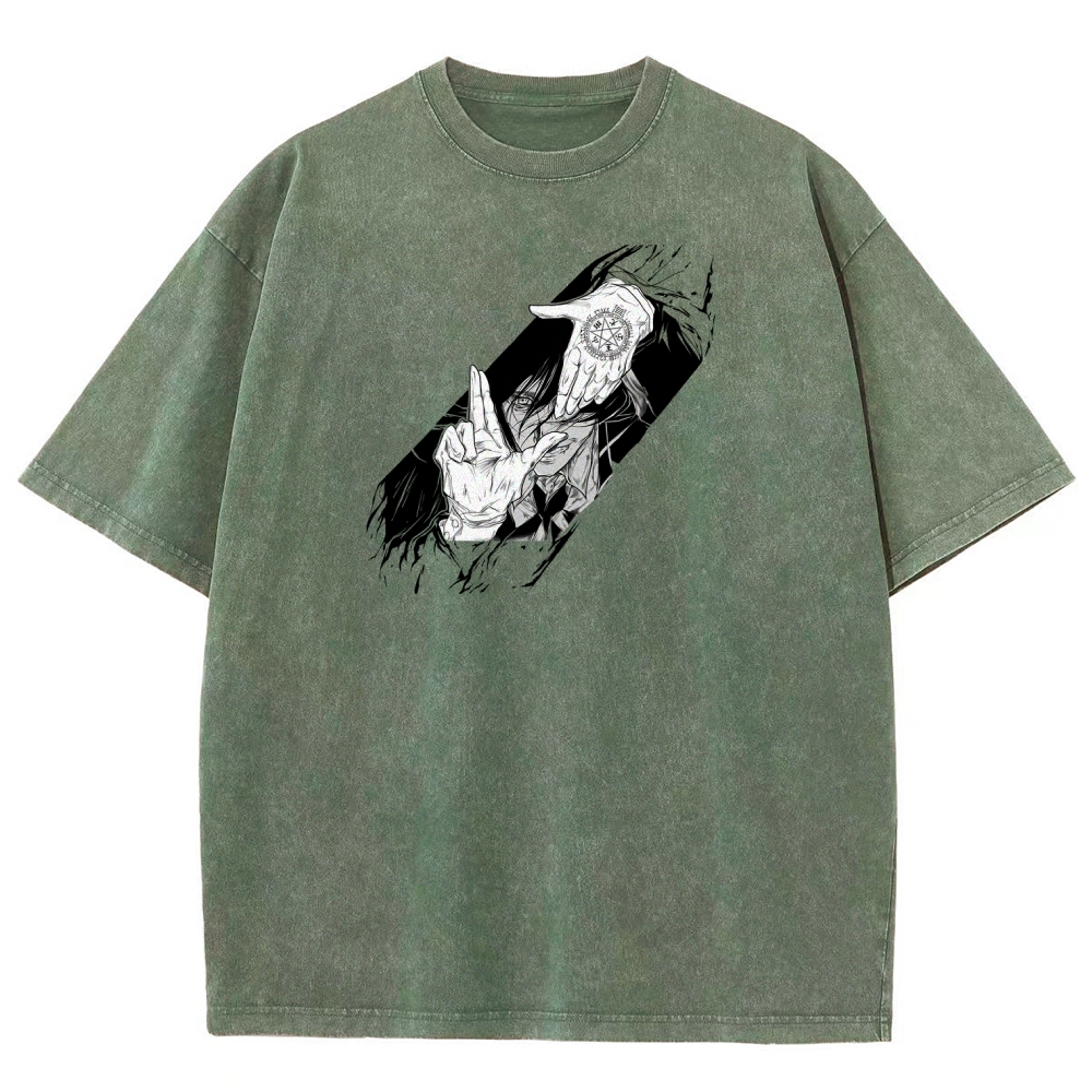 Hellsing Unisex Fit Washed T-Shirt 2509006215