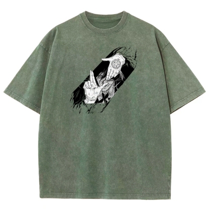 Hellsing Unisex Fit Washed T-Shirt 2509006215