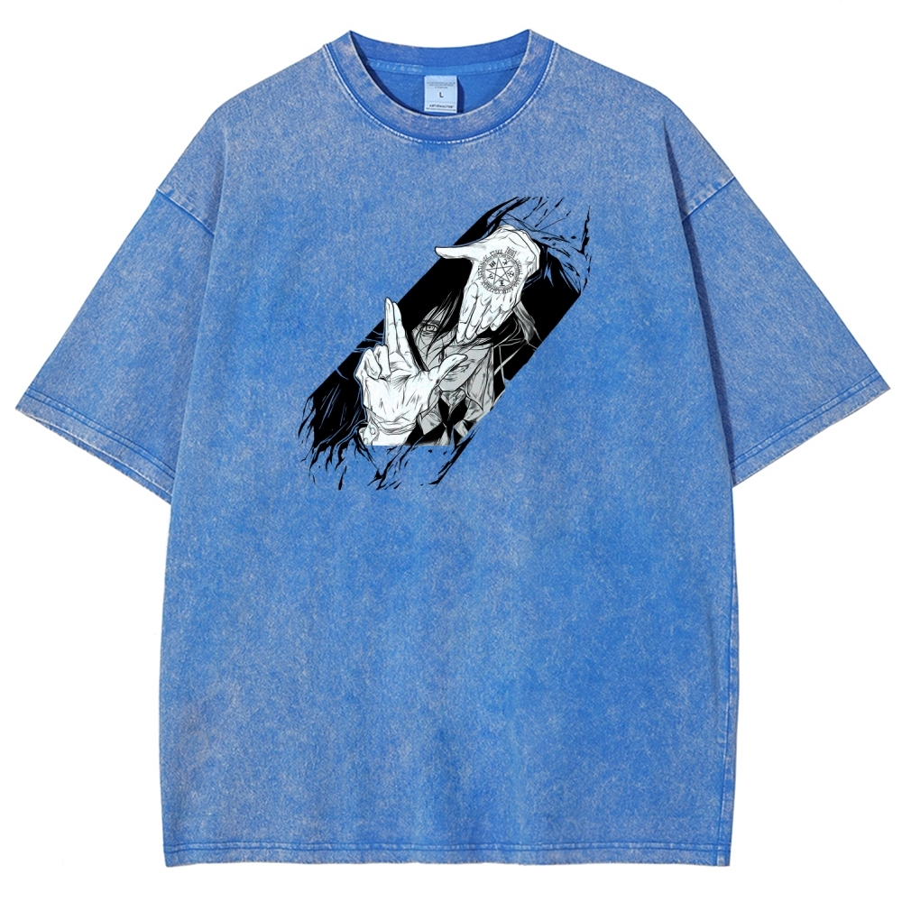 Hellsing Unisex Fit Washed T-Shirt 2509006215