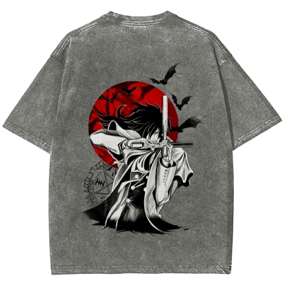 Hellsing Unisex Fit Washed T-Shirt 2509006229