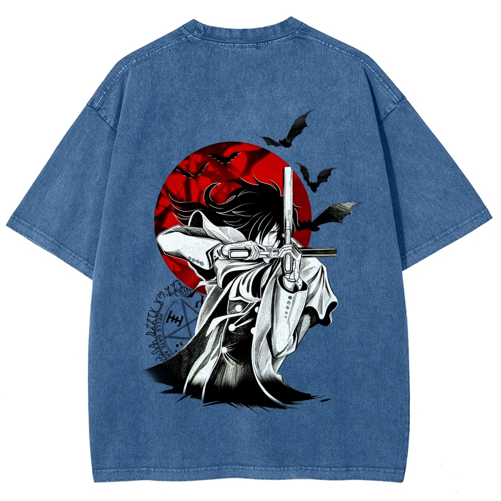 Hellsing Unisex Fit Washed T-Shirt 2509006229