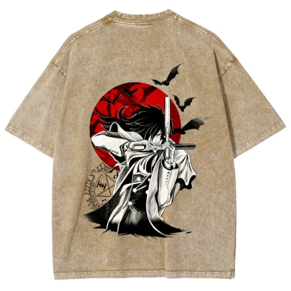 Hellsing Unisex Fit Washed T-Shirt 2509006229