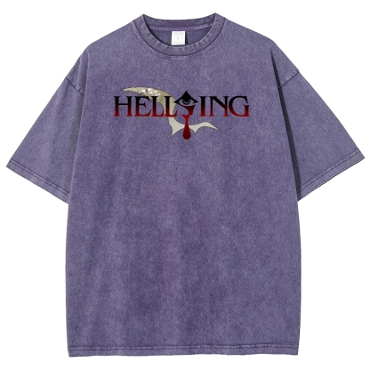 Hellsing Unisex Fit Washed T-Shirt 2509006229