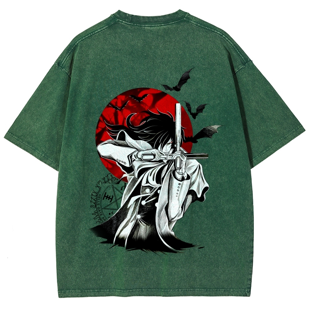 Hellsing Unisex Fit Washed T-Shirt 2509006229