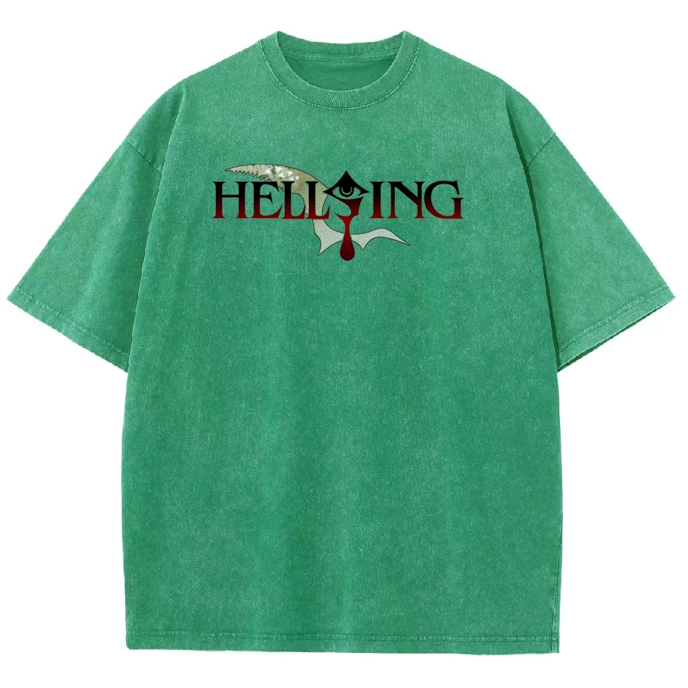 Hellsing Unisex Fit Washed T-Shirt 2509006229