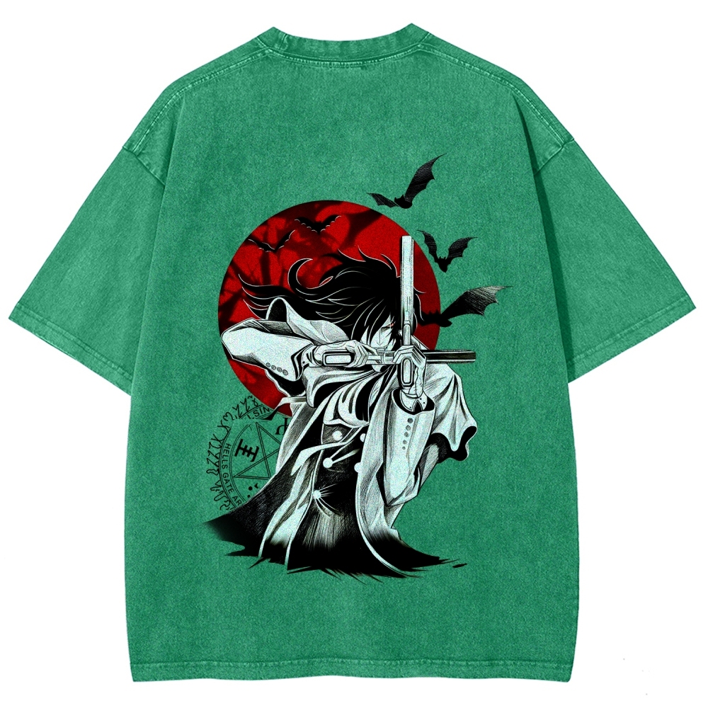 Hellsing Unisex Fit Washed T-Shirt 2509006229