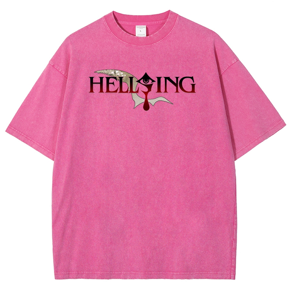 Hellsing Unisex Fit Washed T-Shirt 2509006229