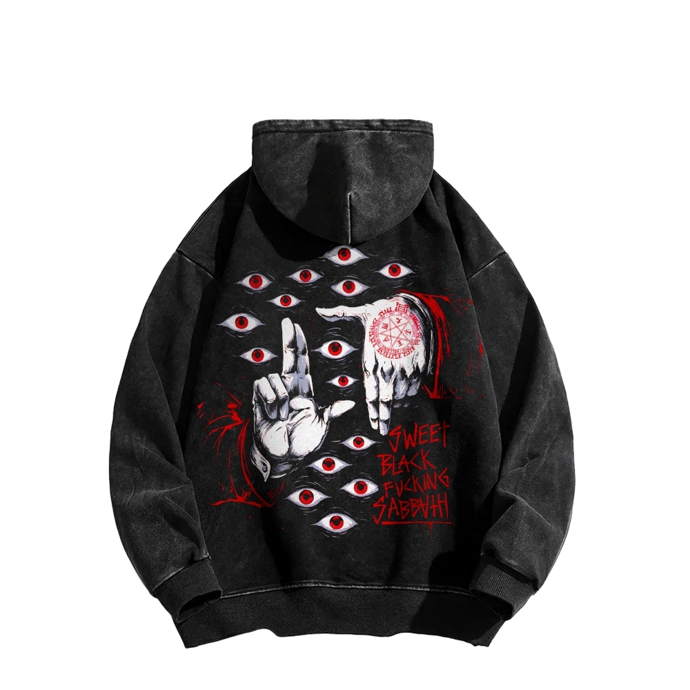 Hellsing Casual Washed Hoodie 2509006233