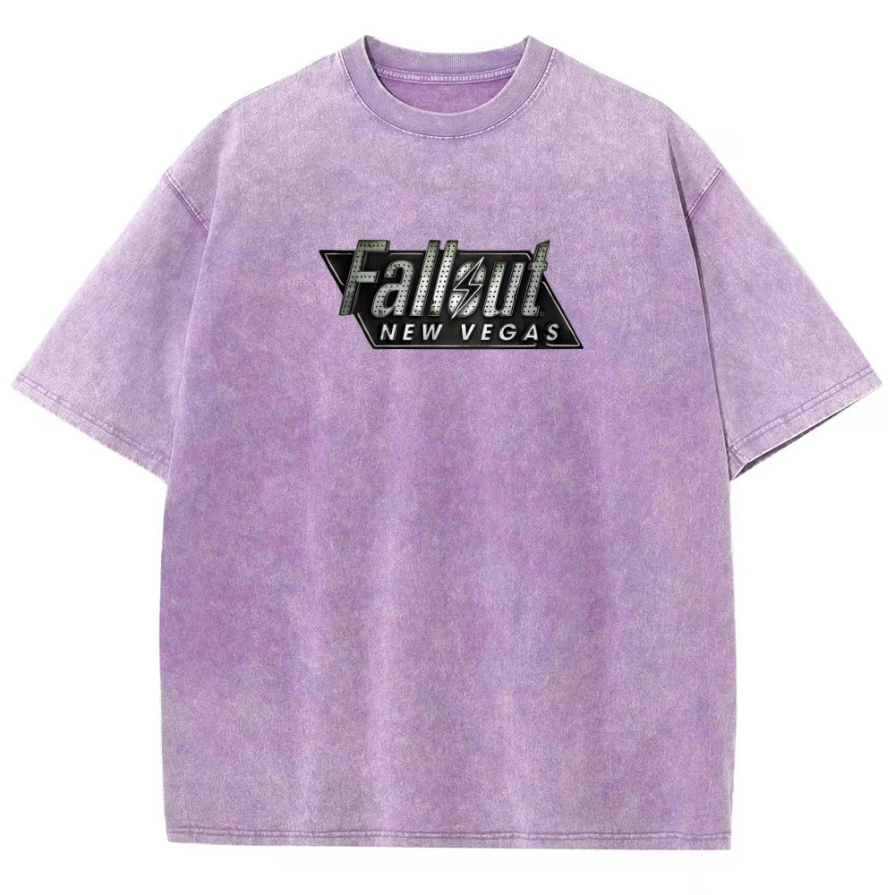 Fallout 3 New Vegas green Unisex Fit Washed T-Shirt 2509013274