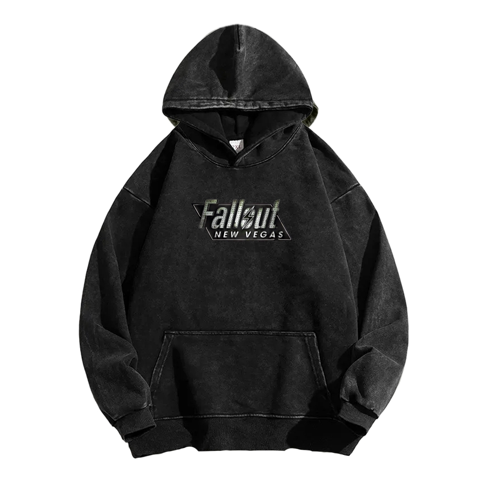 Fallout 3 New Vegas green Casual Washed Hoodie 2509013277