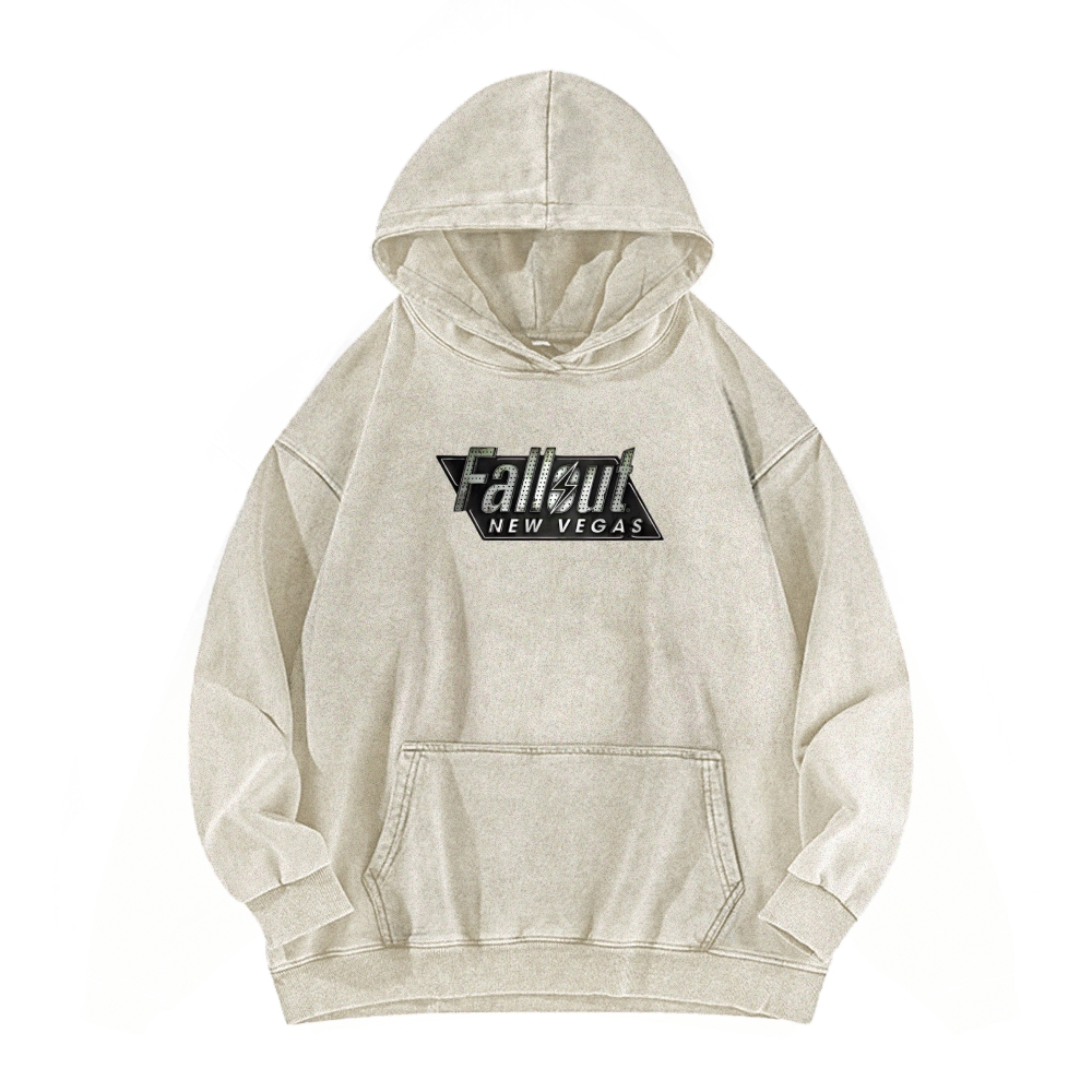 Fallout 3 New Vegas green Casual Washed Hoodie 2509013277