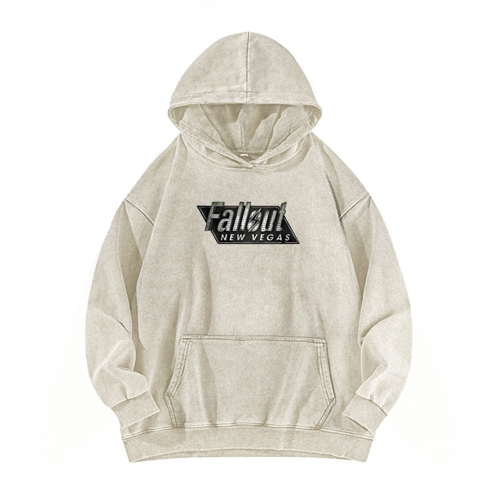 Fallout 3 New Vegas green Casual Washed Hoodie 2509013277