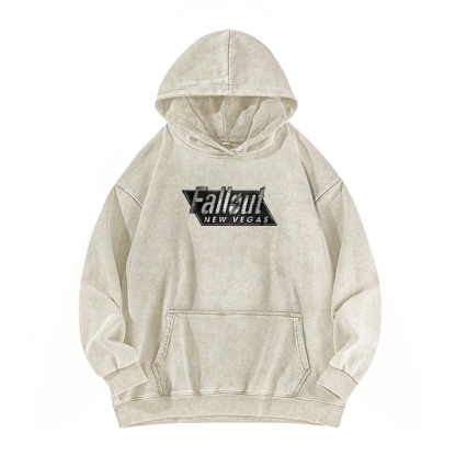 Fallout 3 New Vegas green Casual Washed Hoodie 2509013277
