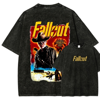 Fallout Halloween Unisex Fit Washed T-Shirt 2509014353