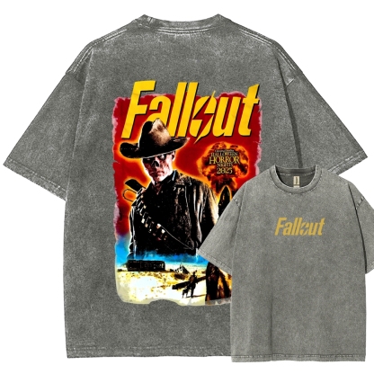 Fallout Halloween Unisex Fit Washed T-Shirt 2509014353