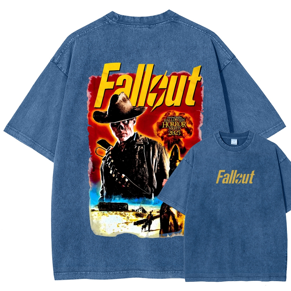 Fallout Halloween Unisex Fit Washed T-Shirt 2509014353