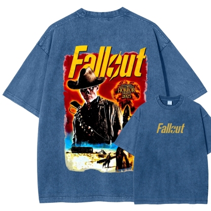 Fallout Halloween Unisex Fit Washed T-Shirt 2509014353