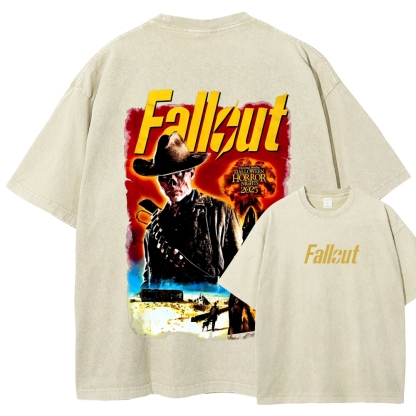 Fallout Halloween Unisex Fit Washed T-Shirt 2509014353