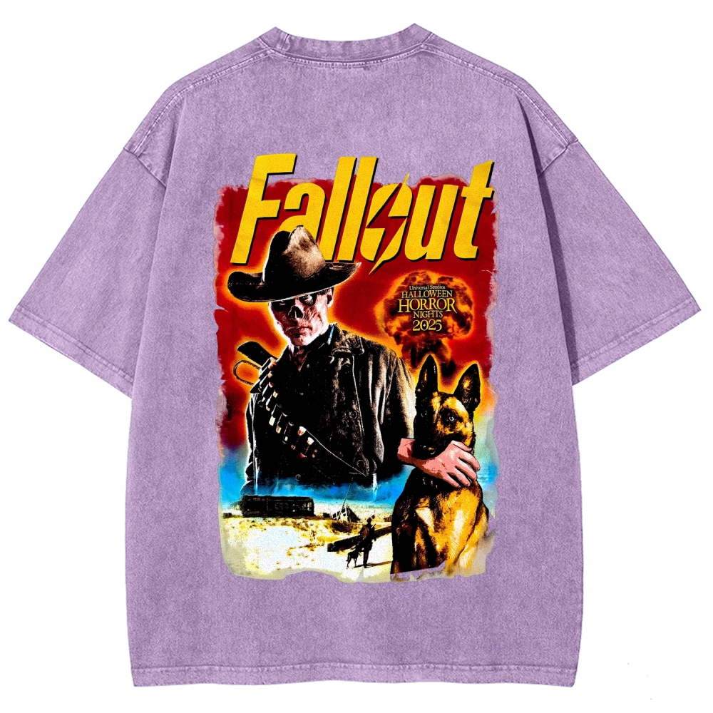 Fallout Halloween Unisex Fit Washed T-Shirt 2509014353