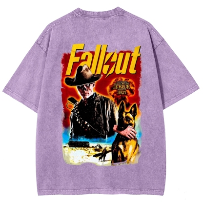 Fallout Halloween Unisex Fit Washed T-Shirt 2509014353
