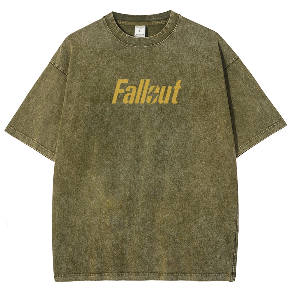 Fallout Halloween Unisex Fit Washed T-Shirt 2509014353