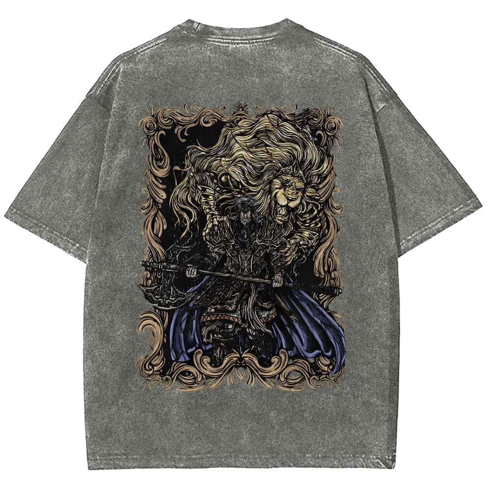 Elden Ring Godfrey the First Elden Lord Vintage Tee – Washed Oversized Graphic Shir
