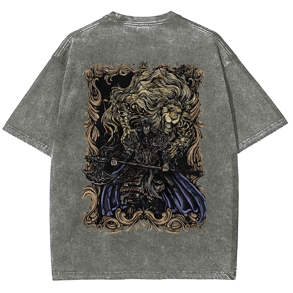 Elden Ring Godfrey the First Elden Lord Vintage Tee – Washed Oversized Graphic Shir