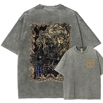 Elden Ring Godfrey the First Elden Lord Vintage Tee – Washed Oversized Graphic Shir