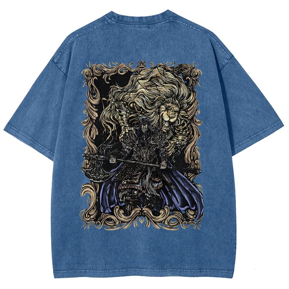 Elden Ring Godfrey the First Elden Lord Vintage Tee – Washed Oversized Graphic Shir
