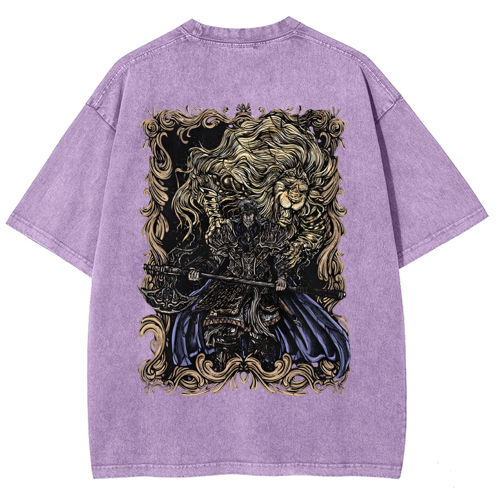 Elden Ring Godfrey the First Elden Lord Vintage Tee – Washed Oversized Graphic Shir