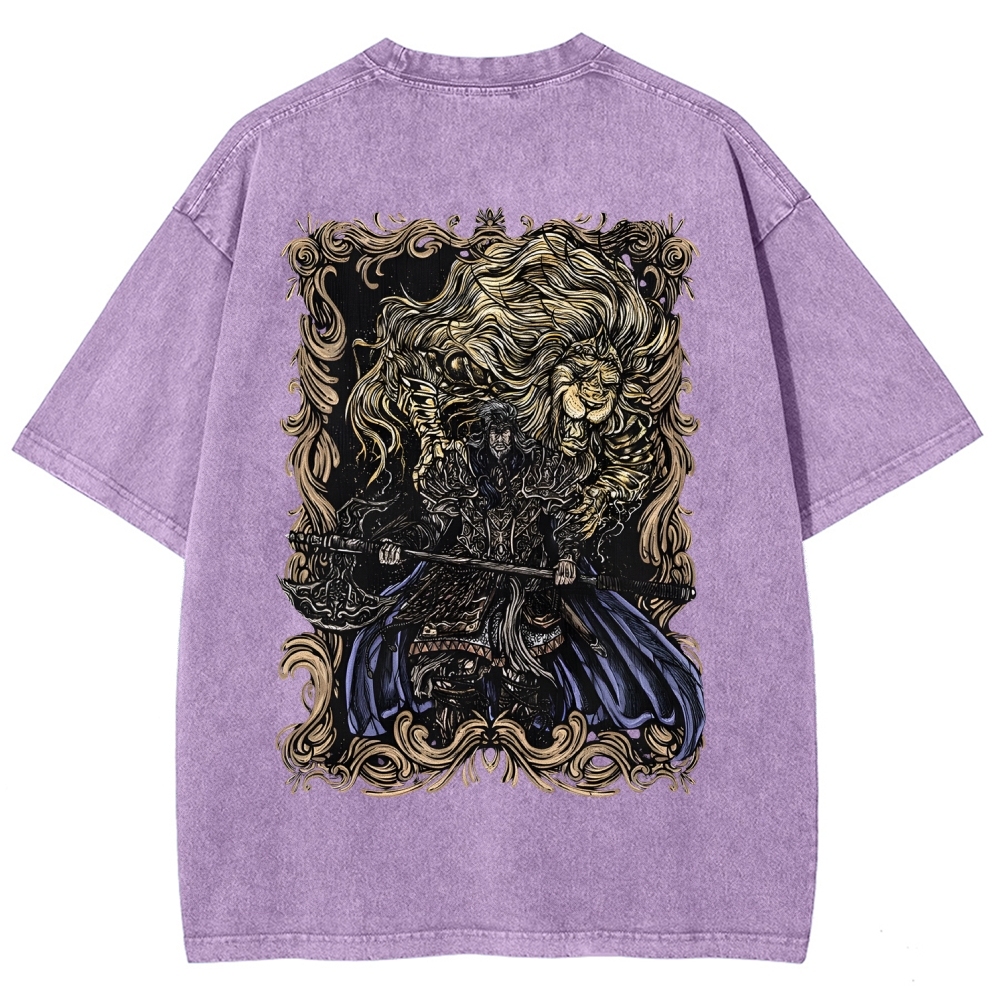 Elden Ring Godfrey the First Elden Lord Vintage Tee – Washed Oversized Graphic Shir