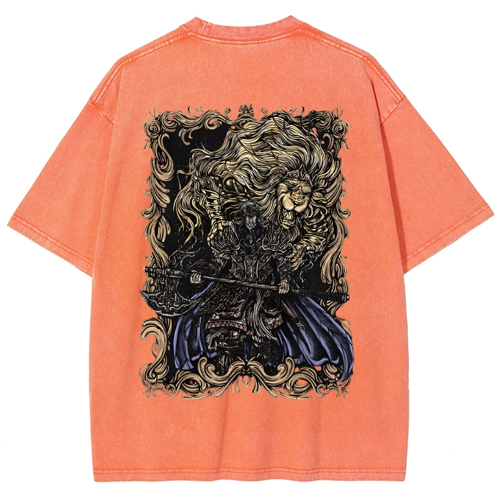 Elden Ring Godfrey the First Elden Lord Vintage Tee – Washed Oversized Graphic Shir