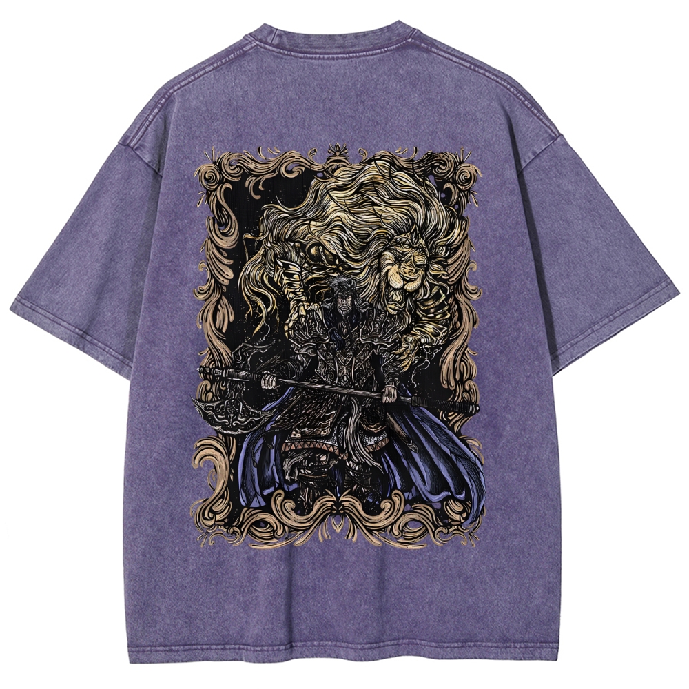 Elden Ring Godfrey the First Elden Lord Vintage Tee – Washed Oversized Graphic Shir