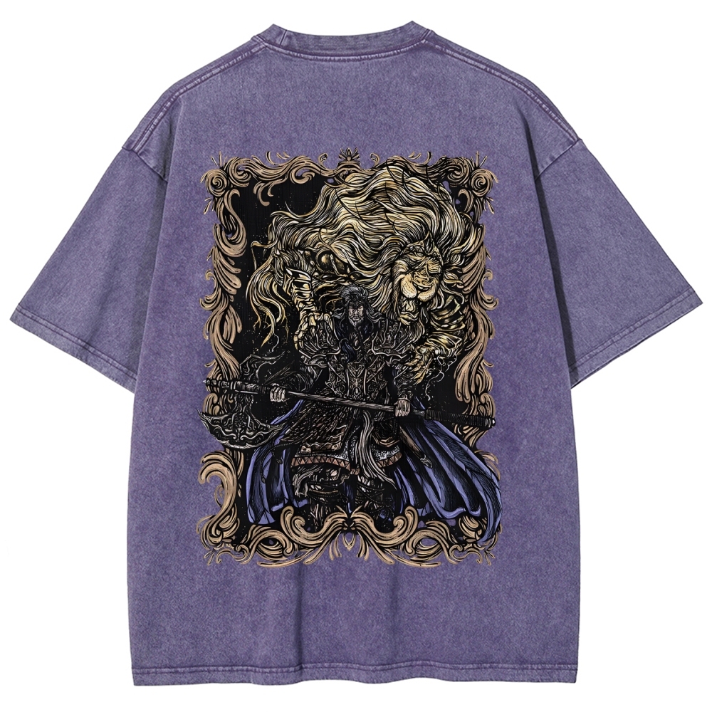 Elden Ring Godfrey the First Elden Lord Vintage Tee – Washed Oversized Graphic Shir