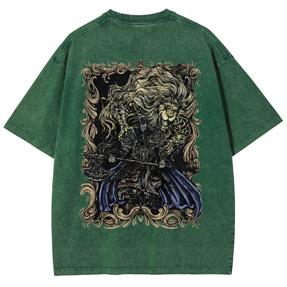 Elden Ring Godfrey the First Elden Lord Vintage Tee – Washed Oversized Graphic Shir